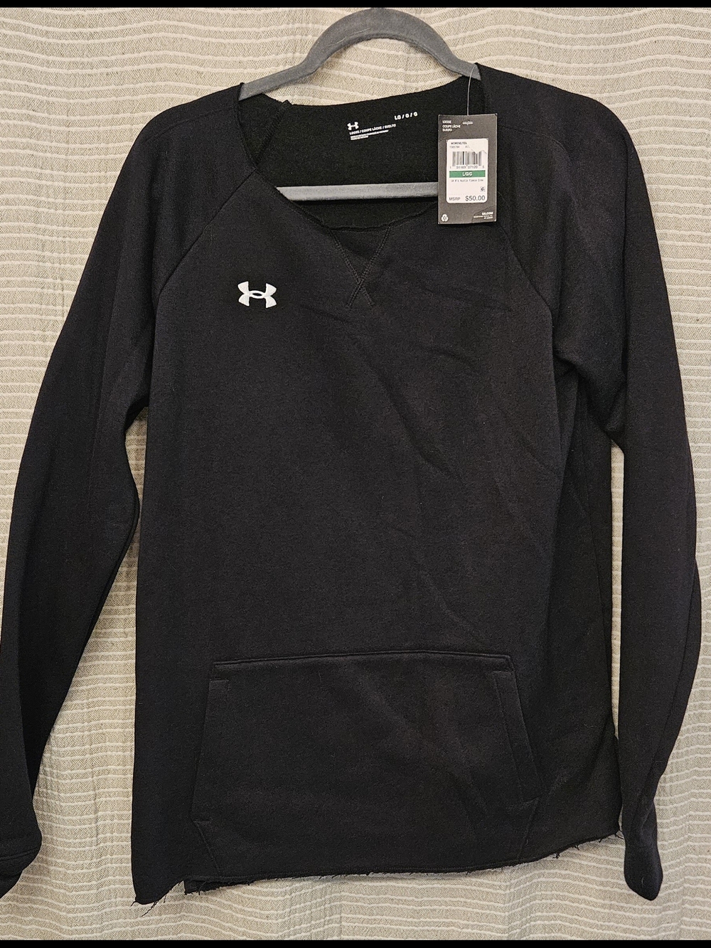 Under Armour Women's Black Fleece Crew